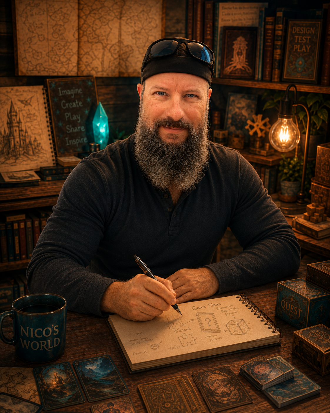 Porträtillustration von Nico Reuter
